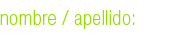 nombre / apellido