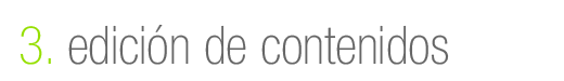 edición de contenidos
